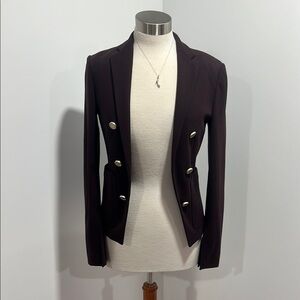 THEORY Double Breasted Open Front Split Wrist Blazer Sz‎ 2